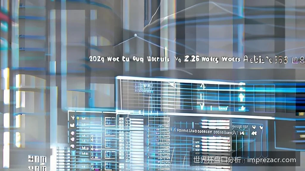 2026世界杯盘口分析入门：从零基础到看懂让球与水位